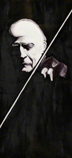 Yehudi Menuhin Holding a Violin