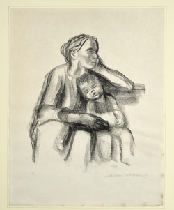 Arbeiterfrau mit Schlafendem Jungen (Worker Woman with Sleeping Child)