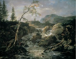 Northern Landscape with a Waterfall