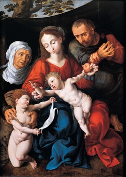 Holy Family with the Infant Saint John the Baptist and Saint Elizabeth