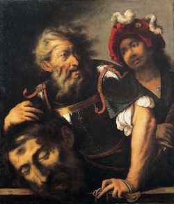 Saul and David with the Head of Goliath