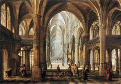 Interior of a Gothic Church