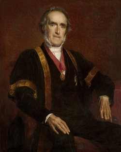Sir John George Shaw Lefevre (1797–1879), Half-Length