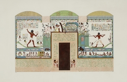 Fowling and Fishing Scenes, East Wall of the Tomb of Chnemotap (i.e. Khnumhotep II), Beni Hasan (12th Dynasty)