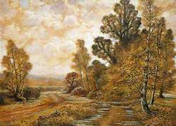 Country Scene with Trees and a Stream