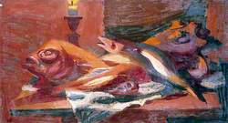 Still Life (Fish and Candle)