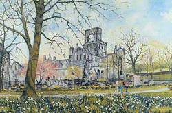 Kirkstall Abbey in Spring