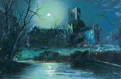 Kirkstall Abbey by Moonlight