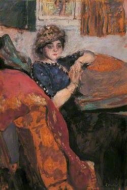 Mlle Nathanson in the Artist's Studio (The Model on a Sofa or Mlle Grandidier)