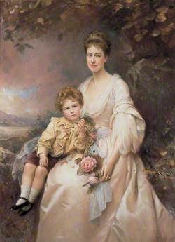 Mrs Laura Gascoigne (d.1949), and Her Son Alvary (1893–1970)