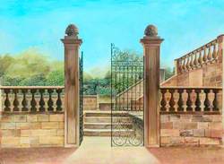 Entrance to Terrace, Woolley Hall*