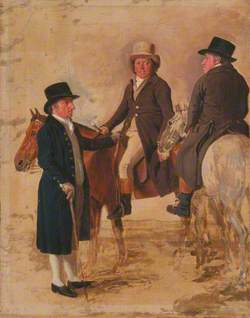 John Hilton, Judge of the Course at Newmarket; John Fuller, Clerk of the Course; and John Stevens, a Trainer