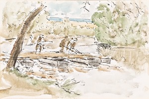 Group in a Landscape (Sketchbook - War)
