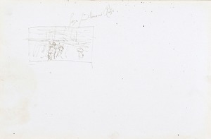 recto: small Landscape, verso: left hand side of Landscape view (Sketchbook - War)