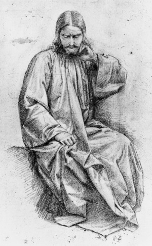 Christ by the Well - Sketch for 'The Woman of Samaria'