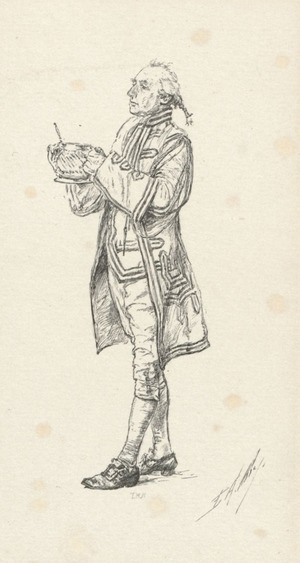 Footman in 18th century Costume