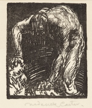 Caliban - one of a set of forty two book plates