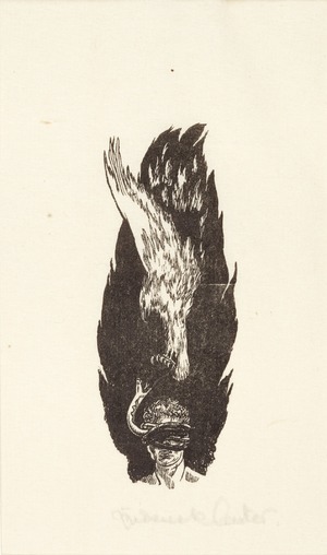 The Bird of Flame - one of a set of forty two book plates