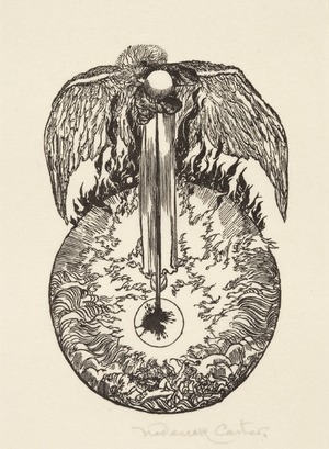 The Vial Poured on the Sun - one of a set of forty two book plates