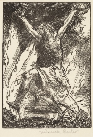 The Wine Press - one of a set of forty two book plates