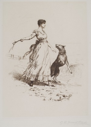 Girl and Dog