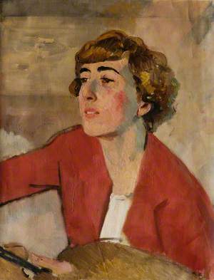 Portrait of a Woman in Red