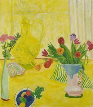 Yellow Still Life No. 5 with Tulips