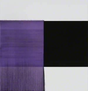 Exposed Painting: Dioxazene Mauve, Violet, Scheveningen Black