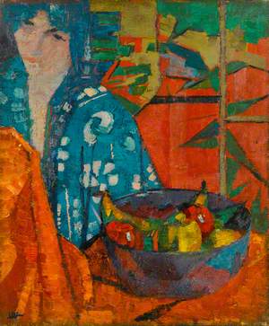 Woman with a Bowl of Fruit