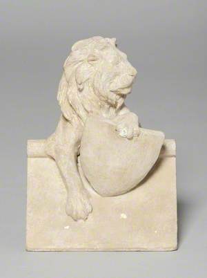 A Lion with Shield in Left Paw