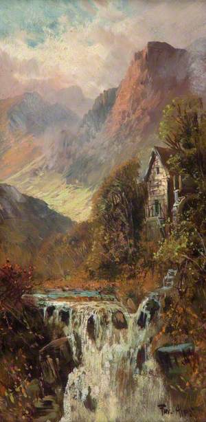Mill, Waterfall and Mountain, Bodhyfryd