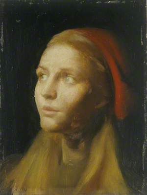 Study of a Girl's Head
