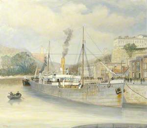 SS 'Cymrian' entering Bristol