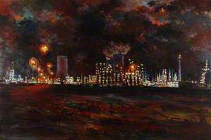 BP Baglan Bay at Night