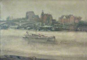 Boats on the Thames at Chelsea