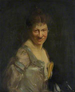 Portrait of a Lady in a Blue Gown