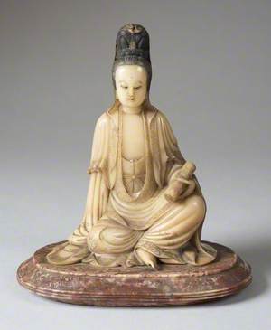 Seated Guanyin Holding a Scroll