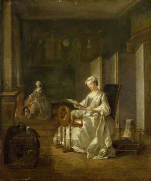 Interior with two Women