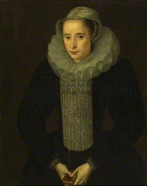 Portrait of a Lady holding a Book