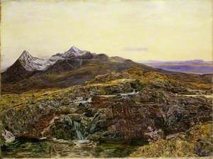 Cuillin Ridge, Skye, from Sligachan