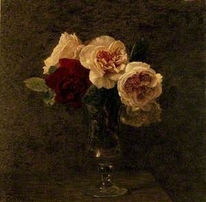 Still Life: Pink and red Roses