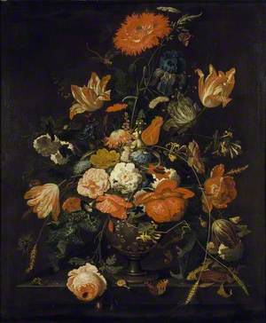 Flowers in an ornamental Vase
