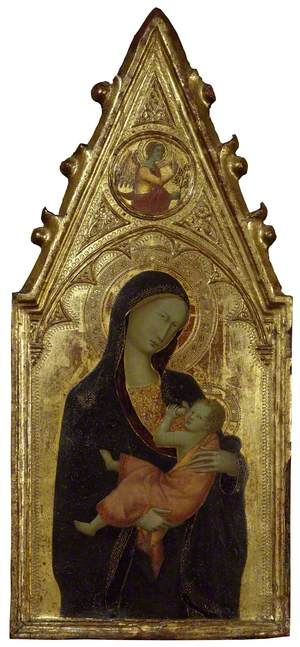 The Virgin and Child with the Angel of the Annunciation in the Gable