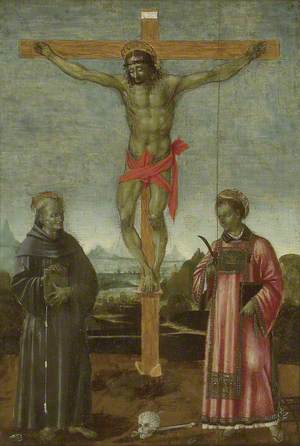 The Crucifixion with Sts Bernardino of Siena and Lawrence