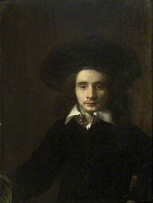 Portrait of a Man in a large black Hat