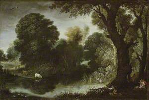 Wooded Landscape with Duck-shooting