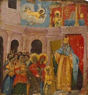 Icon of The Presentation of the Virgin in the Temple