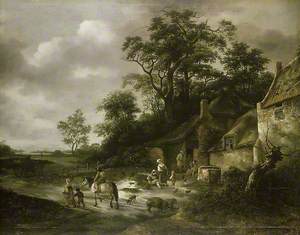 Landscape with Cottages and Peasants