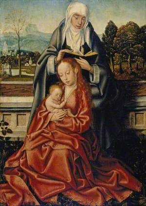 The Virgin and Child with St Anne