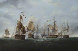 ‘HMS Alexander’ Commanded by Captain Rodney Bligh, Shortly before Striking Her Colours to the French Squadron, 6 November 1794